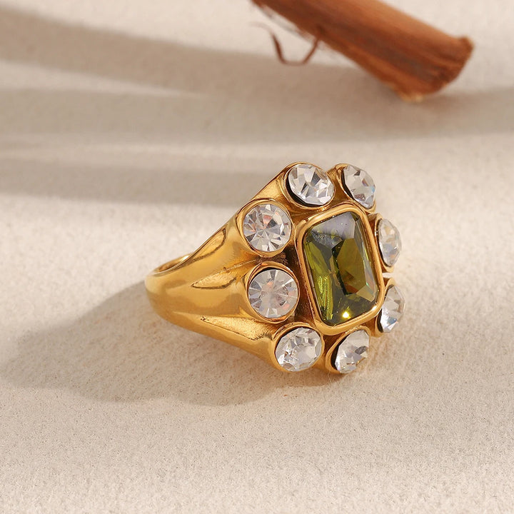 Emerald Court Cocktail Ring