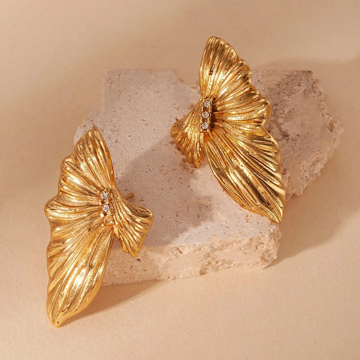 Pavé Wing Stud Earrings