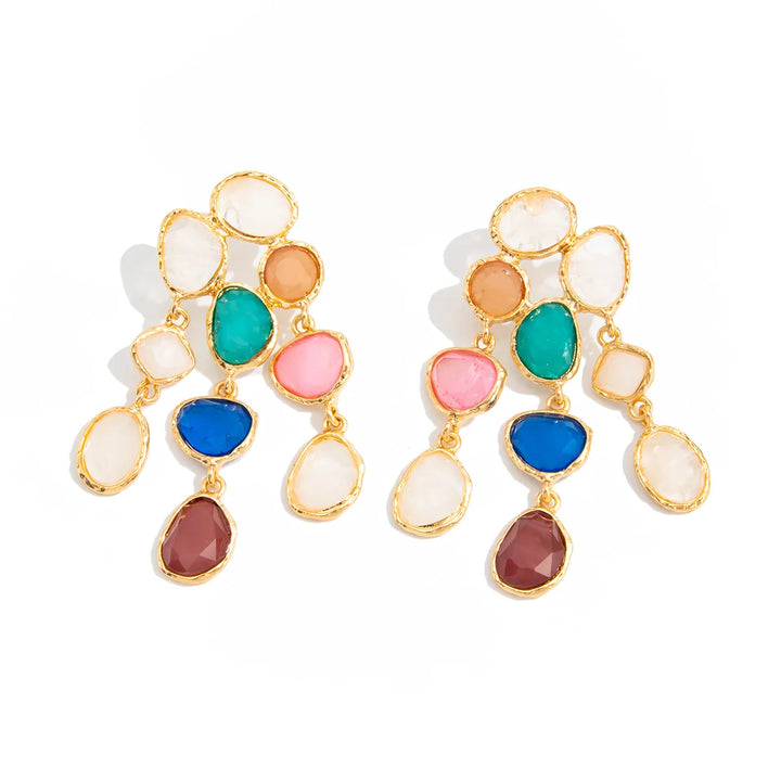 Jewelled Cascade Drop Earrings