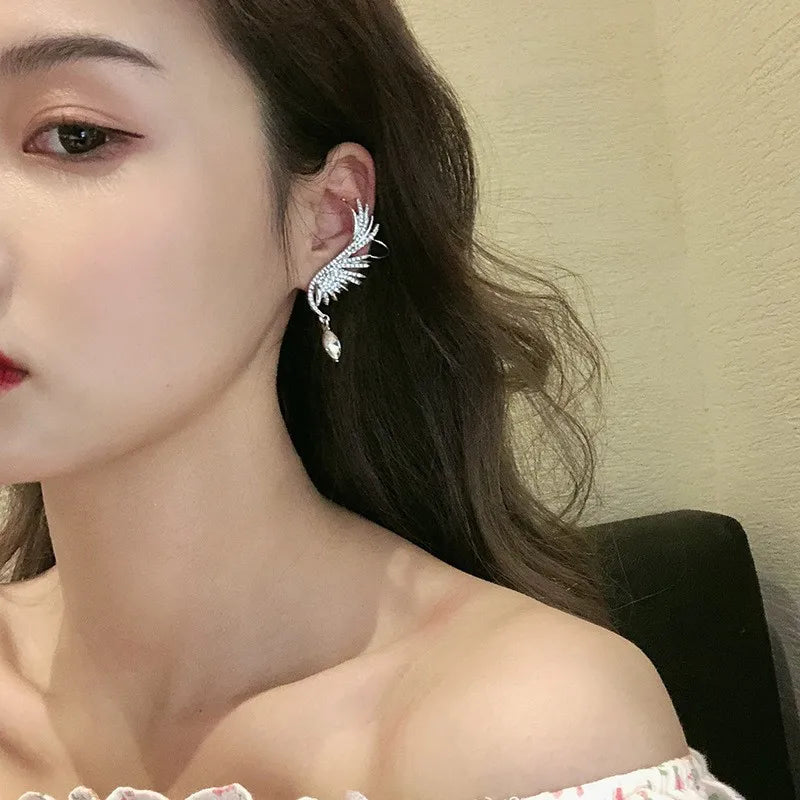 Sculpted Wing Stud Earrings