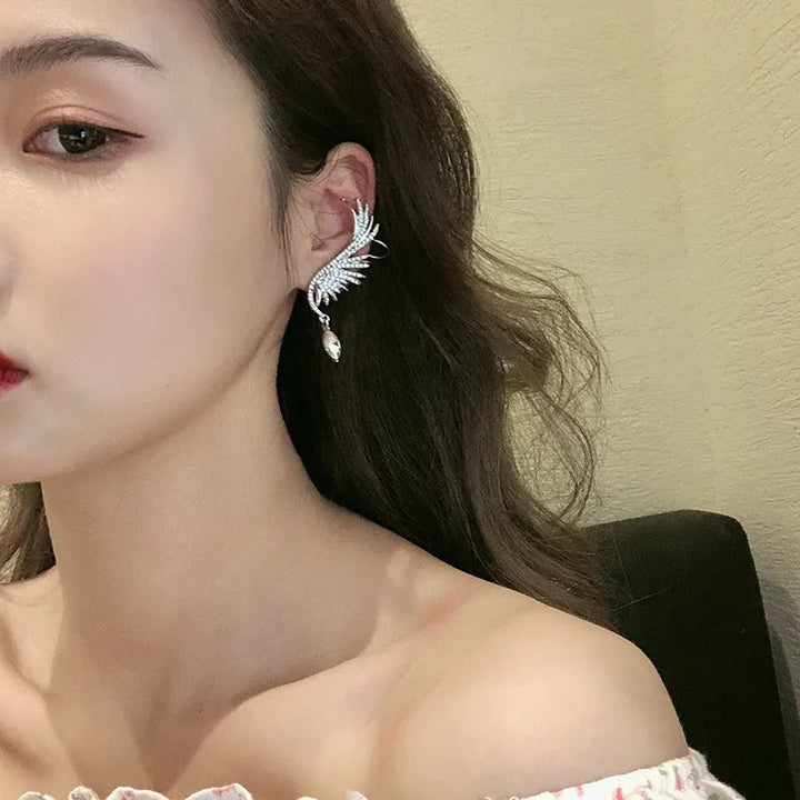 Sculpted Wing Stud Earrings