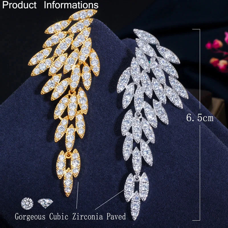 Cascading Feather Wing Earrings