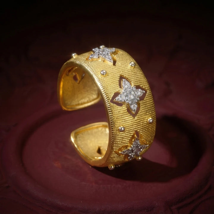 Blossom Pavé Open Ring