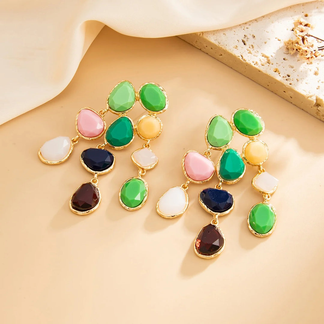 Jewelled Cascade Drop Earrings