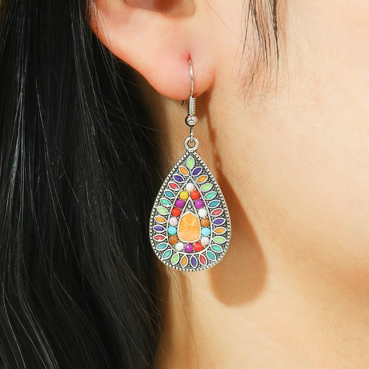 Mosaic Teardrop Earrings