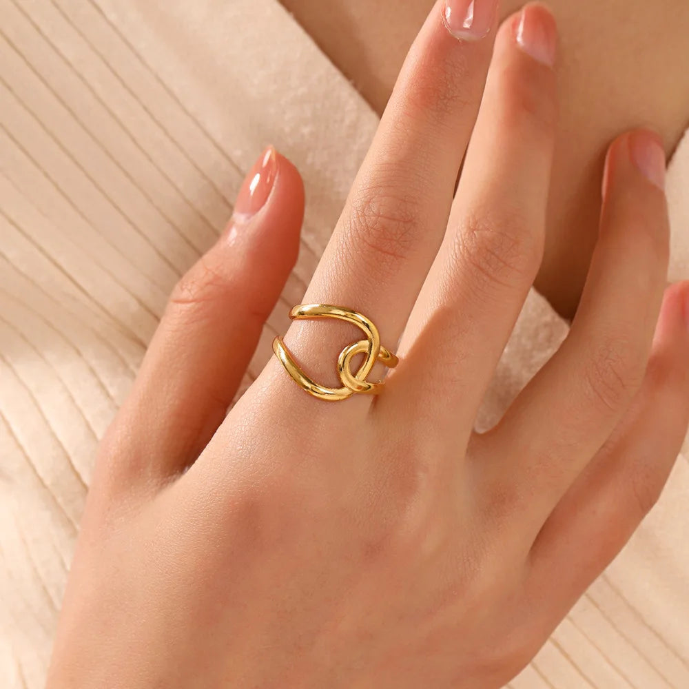 Golden Stacking Ring Collection