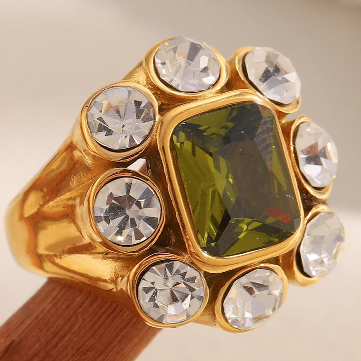 Emerald Court Cocktail Ring