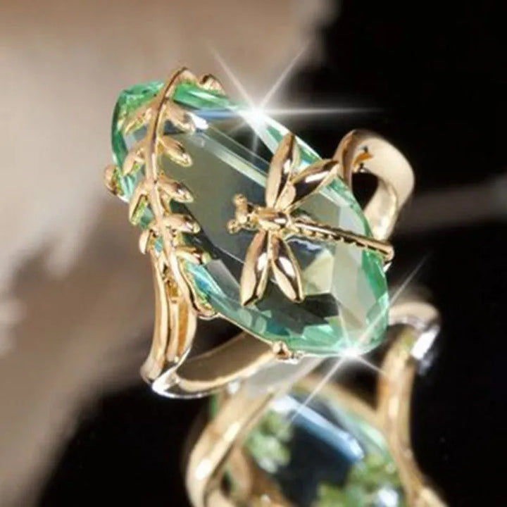 Dragonfly Lagoon Cocktail Ring