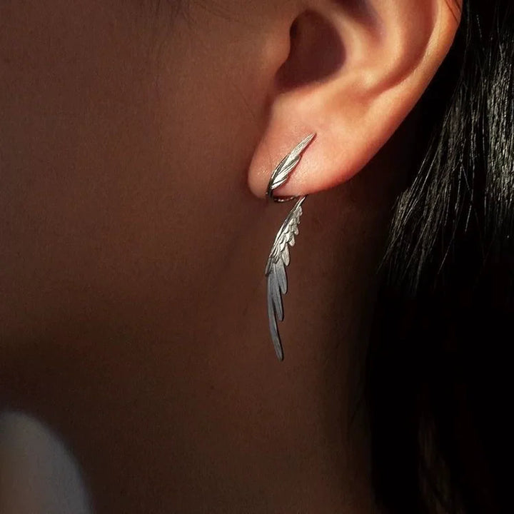Feather Wing Stud Earrings