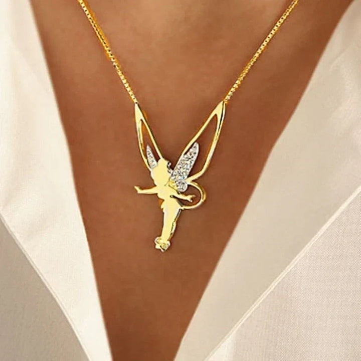 Lucky Fairy Necklace (White Gold)