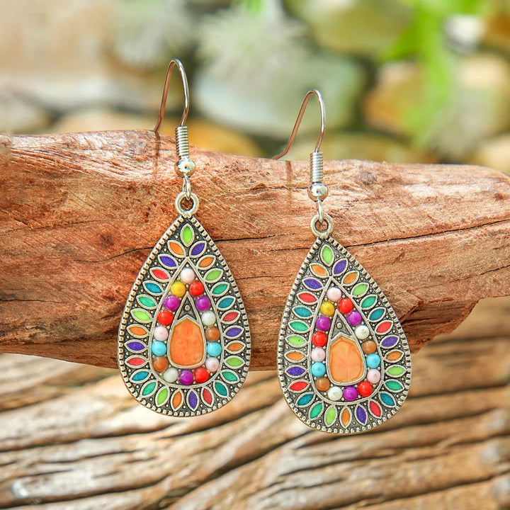 Mosaic Teardrop Earrings