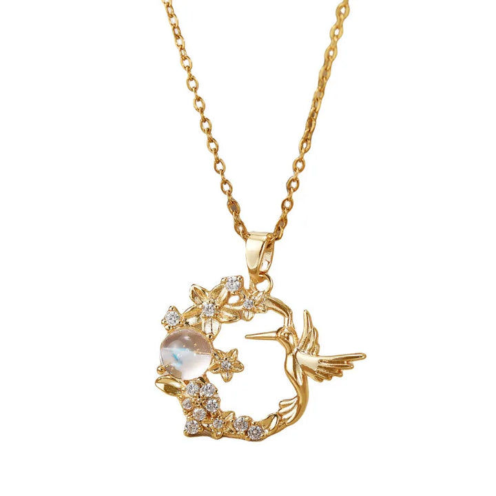 Hummingbird Wreath Necklace