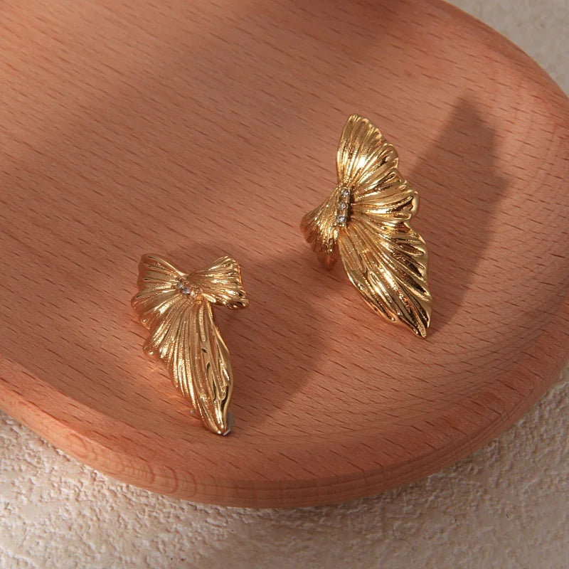 Pavé Wing Stud Earrings