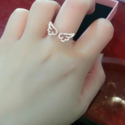 Angel Wings Adjustable Ring