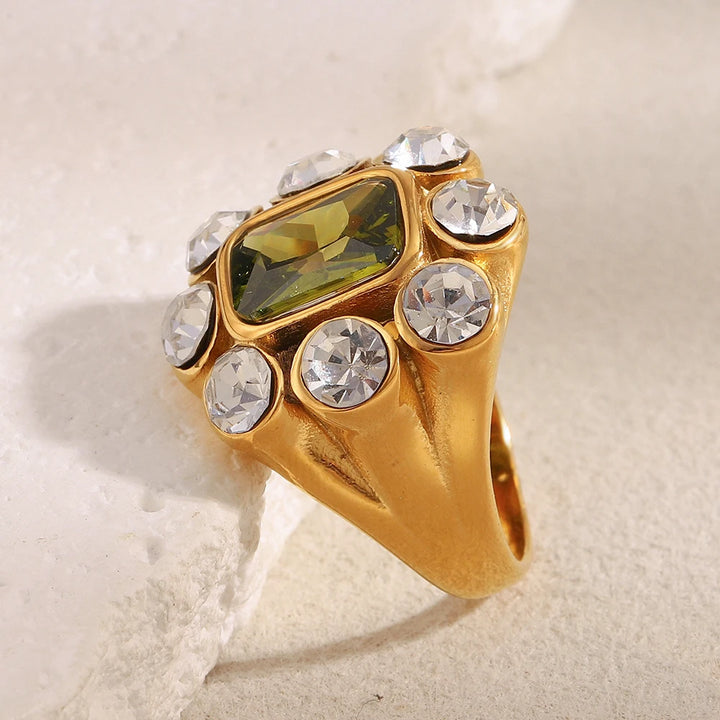 Emerald Court Cocktail Ring