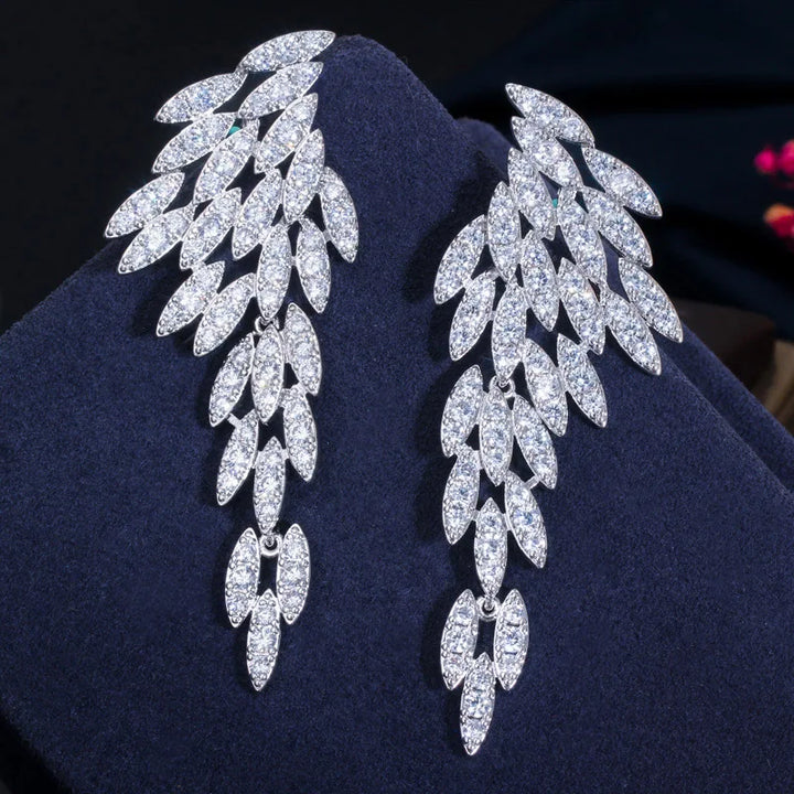 Cascading Feather Wing Earrings