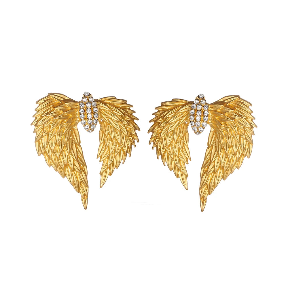 Vintage Feather Wing Earrings