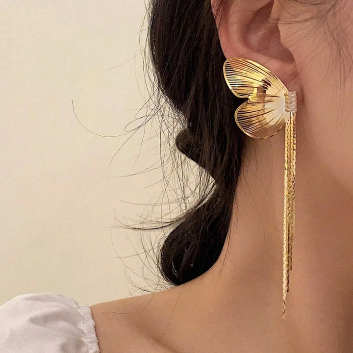 Butterfly Wing Statement Earrings