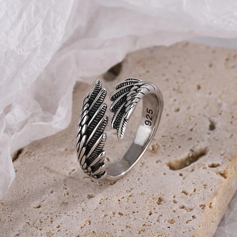 Vintage Feather Wrap Ring