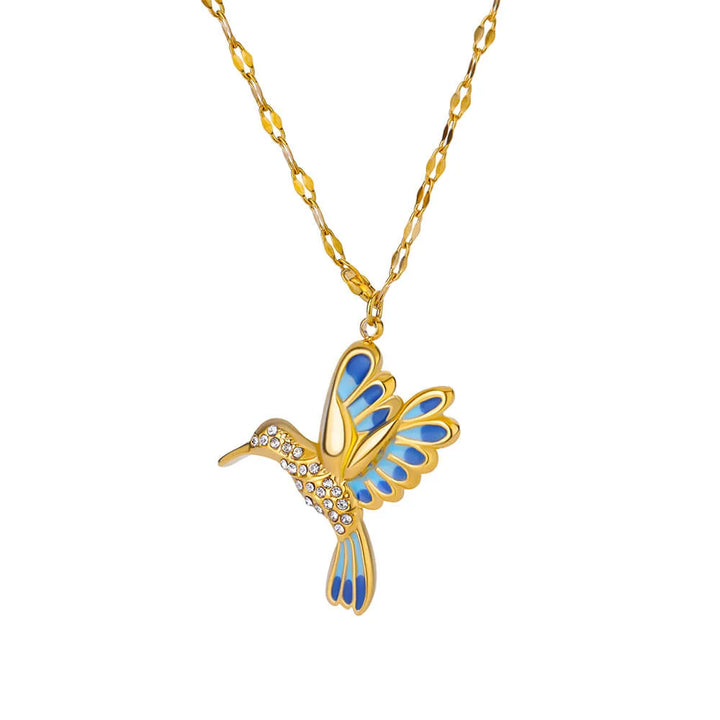 Gilded Hummingbird Necklace