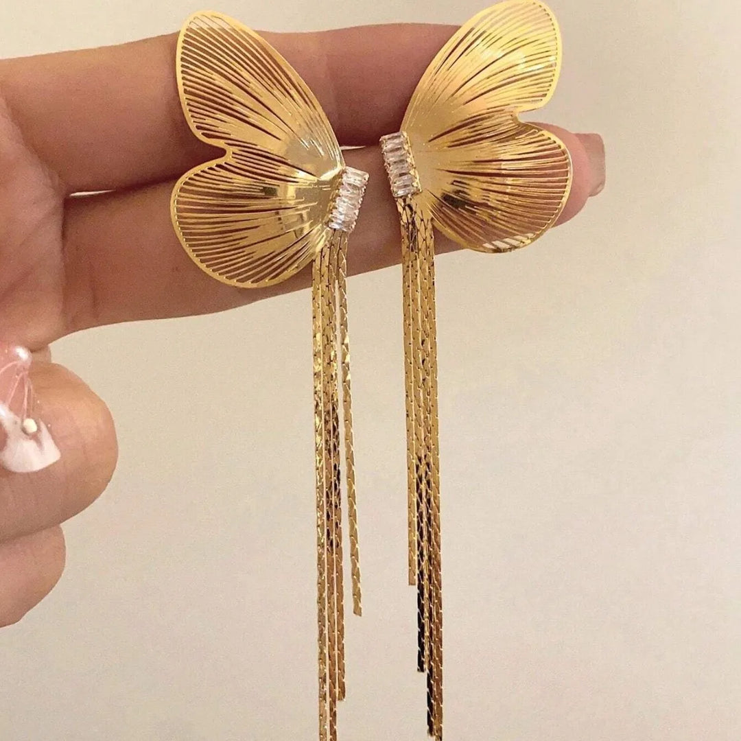 Butterfly Wing Statement Earrings