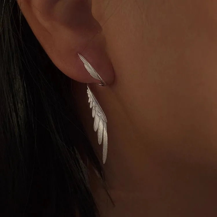 Feather Wing Stud Earrings