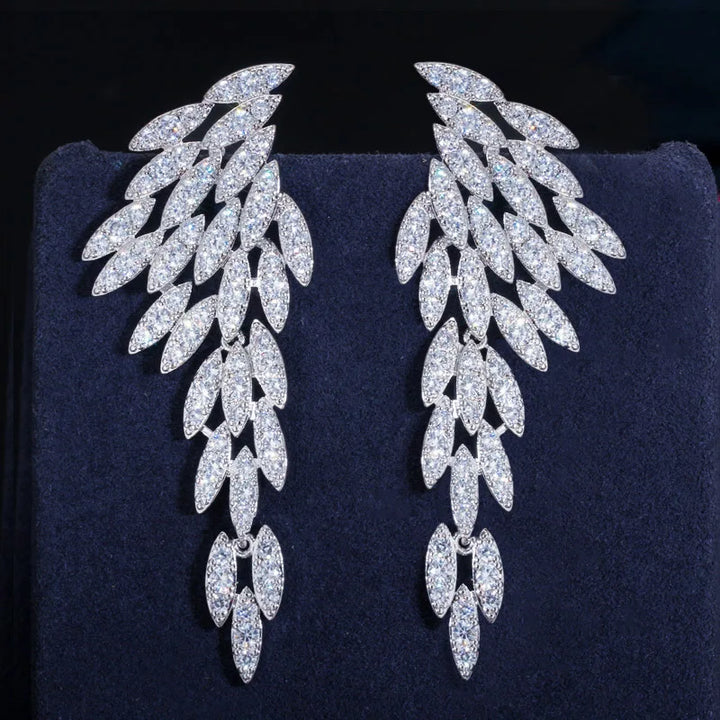 Cascading Feather Wing Earrings
