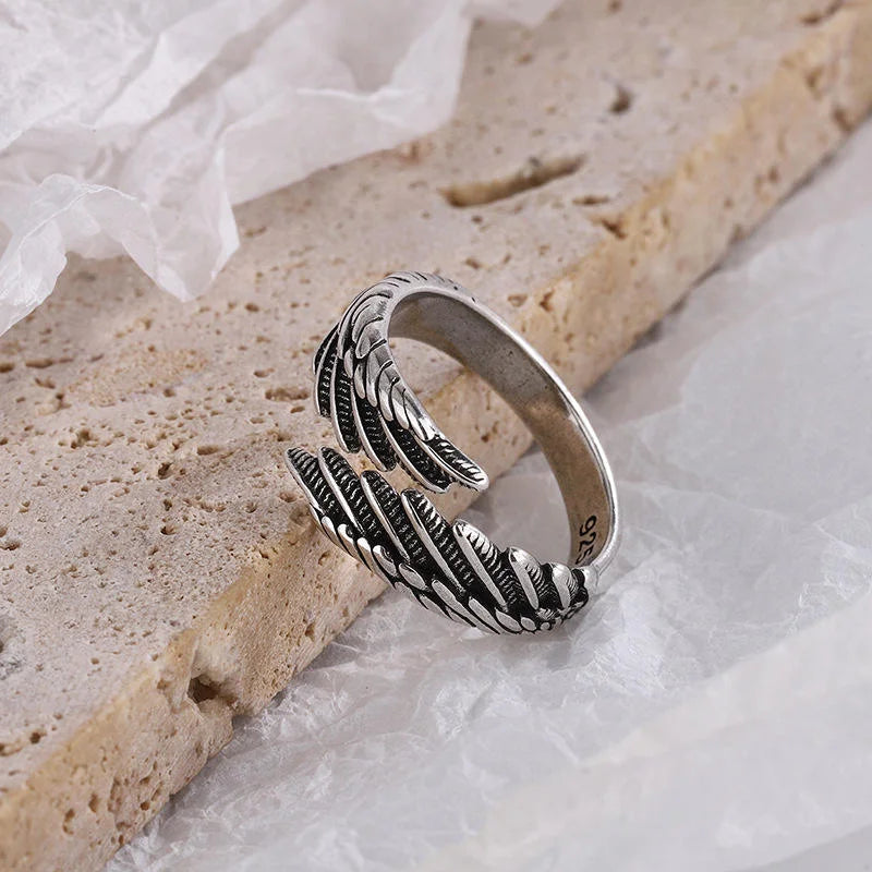 Vintage Feather Wrap Ring