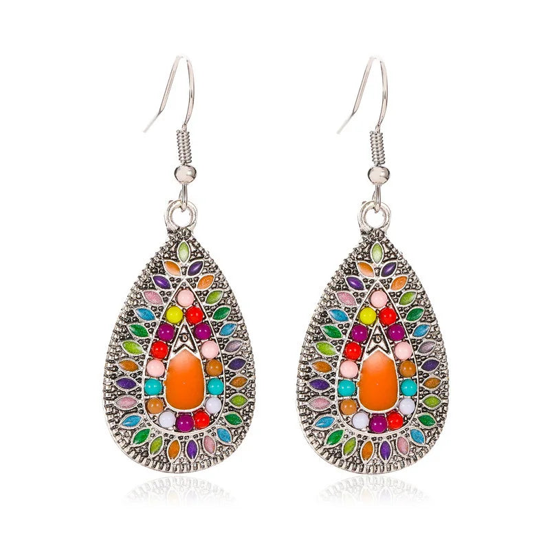 Mosaic Teardrop Earrings