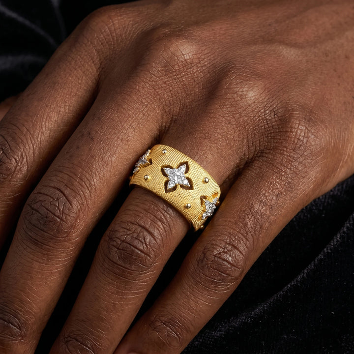 Blossom Pavé Open Ring