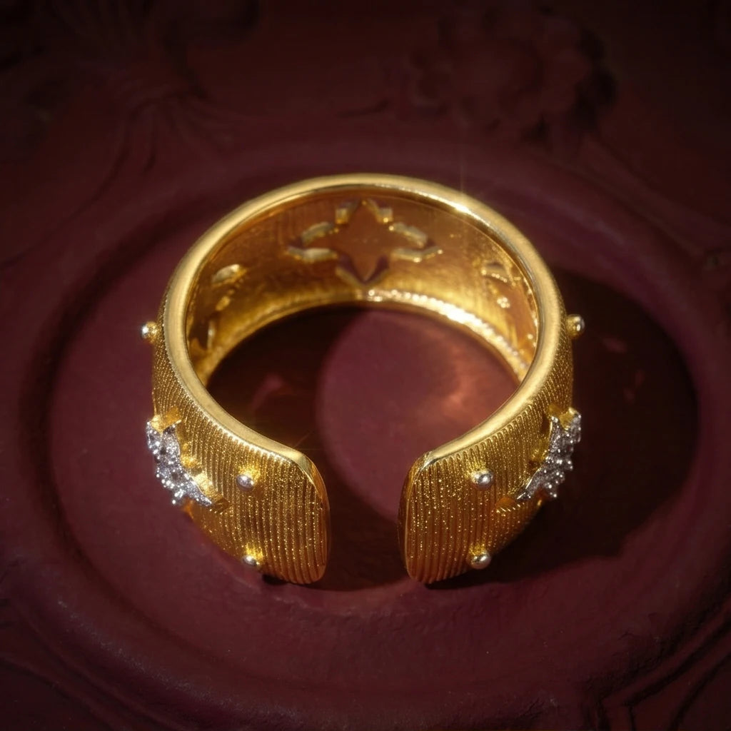 Blossom Pavé Open Ring