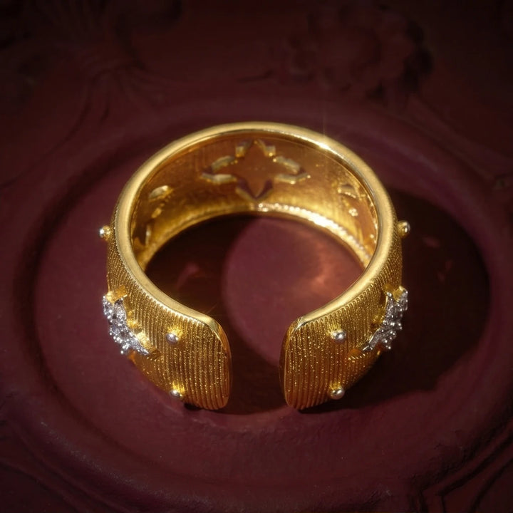 Blossom Pavé Open Ring