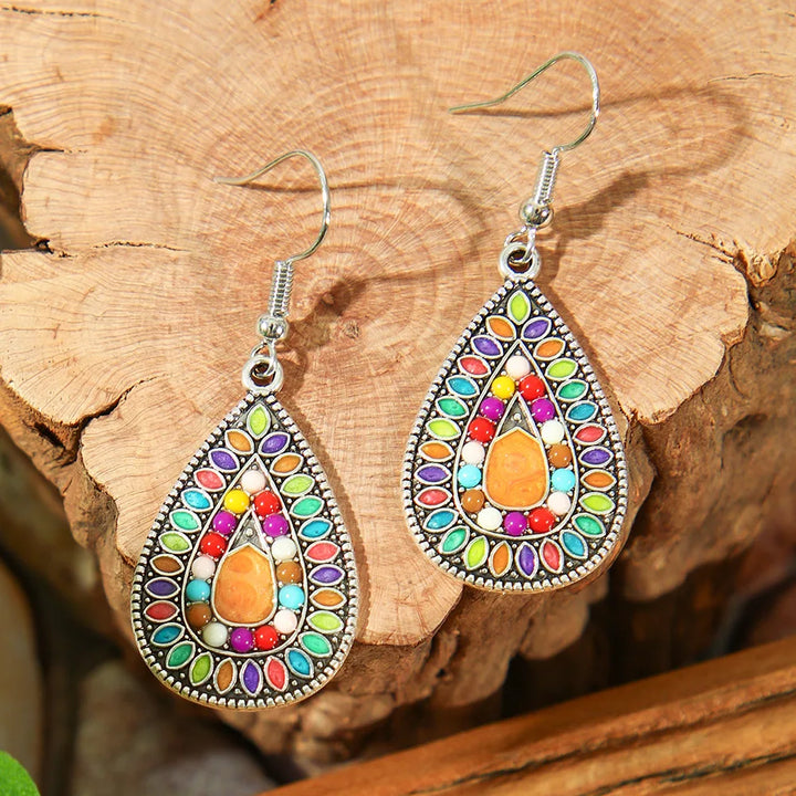 Mosaic Teardrop Earrings