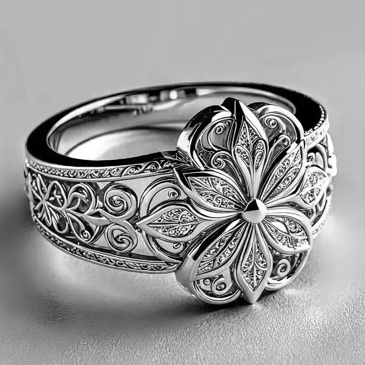 Filigree Blossom Dome Ring