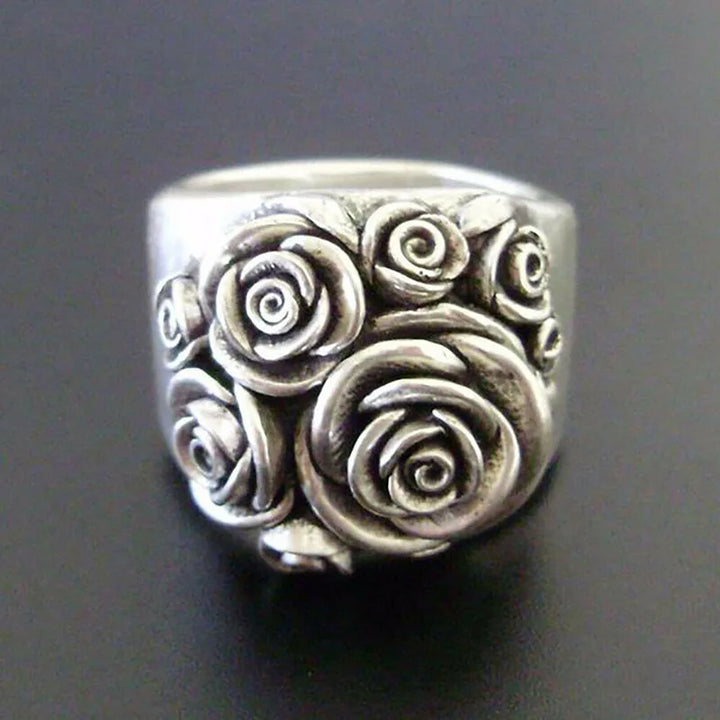 Carved Rose Garden Ring