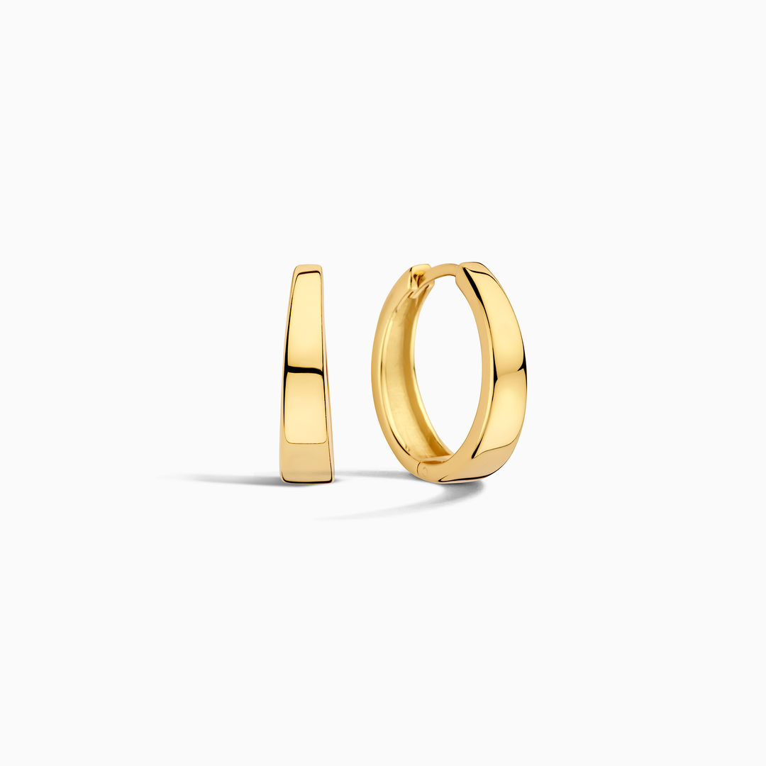 Gia Hoops (White Gold)