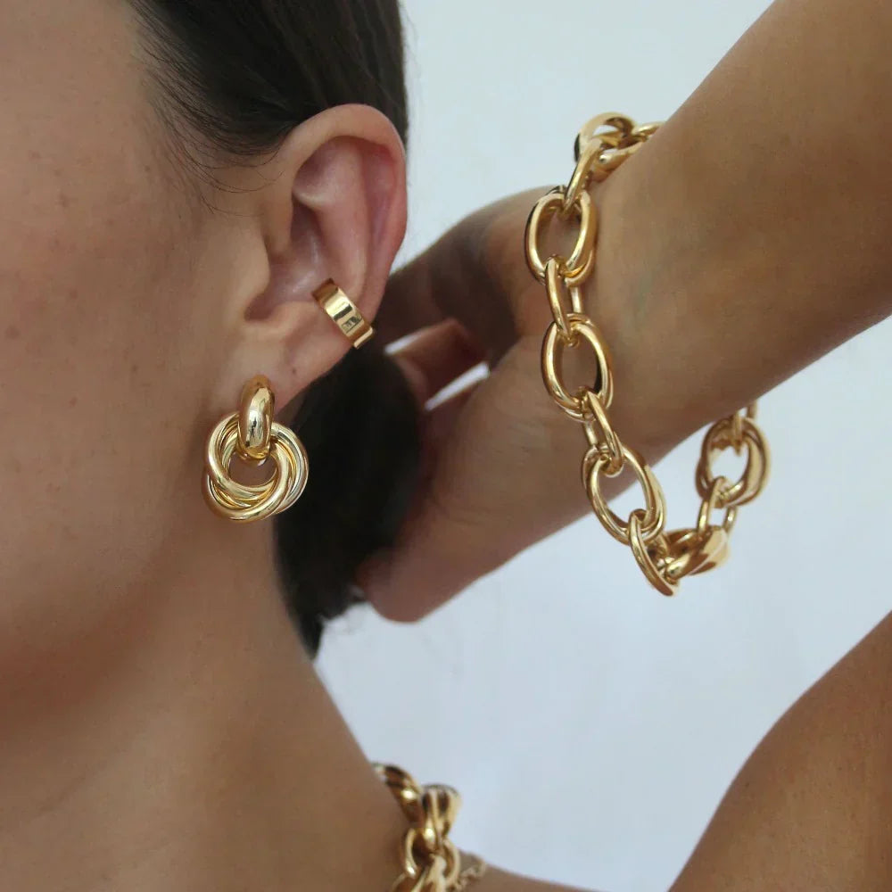 Statement Interlocking Earrings