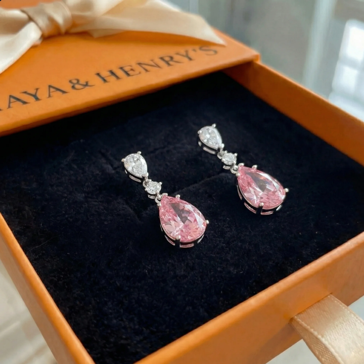 Mireya Blushflare Drop Earrings