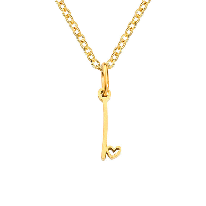 Heart Initial Necklace