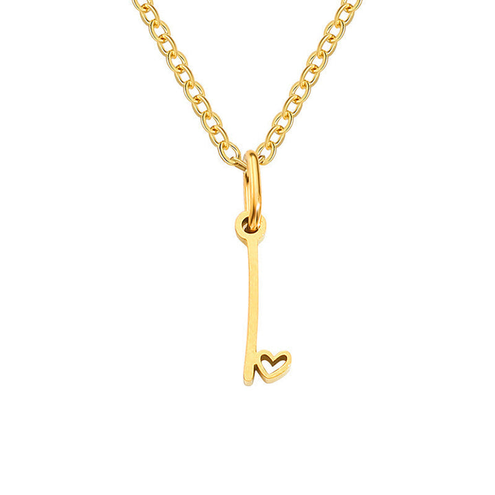 Heart Initial Necklace