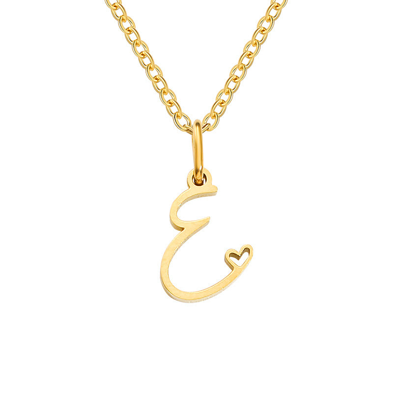 Heart Initial Necklace
