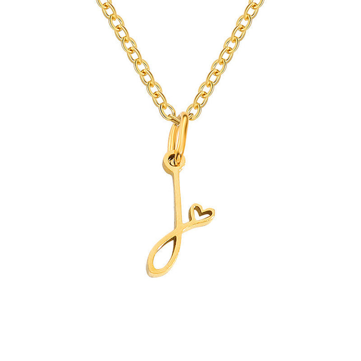 Heart Initial Necklace