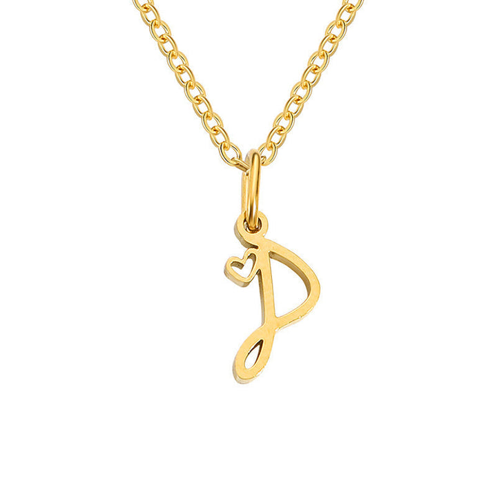 Heart Initial Necklace