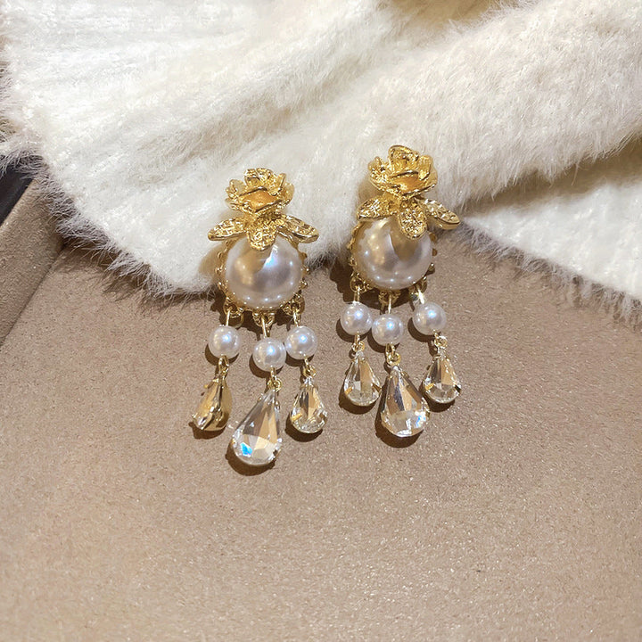 Ivoria Pearl Dew Drop Earrings