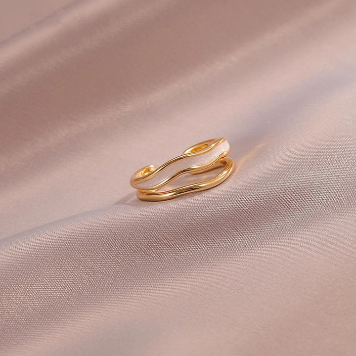 Sahira Layered Wave Ring