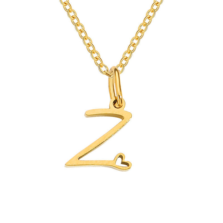 Heart Initial Necklace