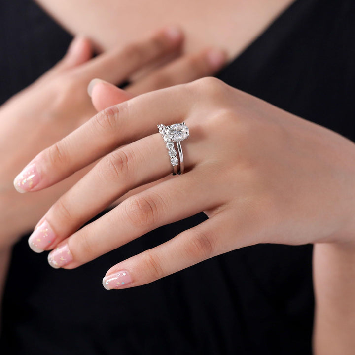 Elegant Crystal Ring Set
