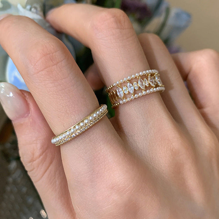 Elodie Vance Ring Set (Gold)