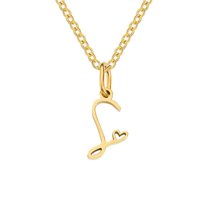 Heart Initial Necklace