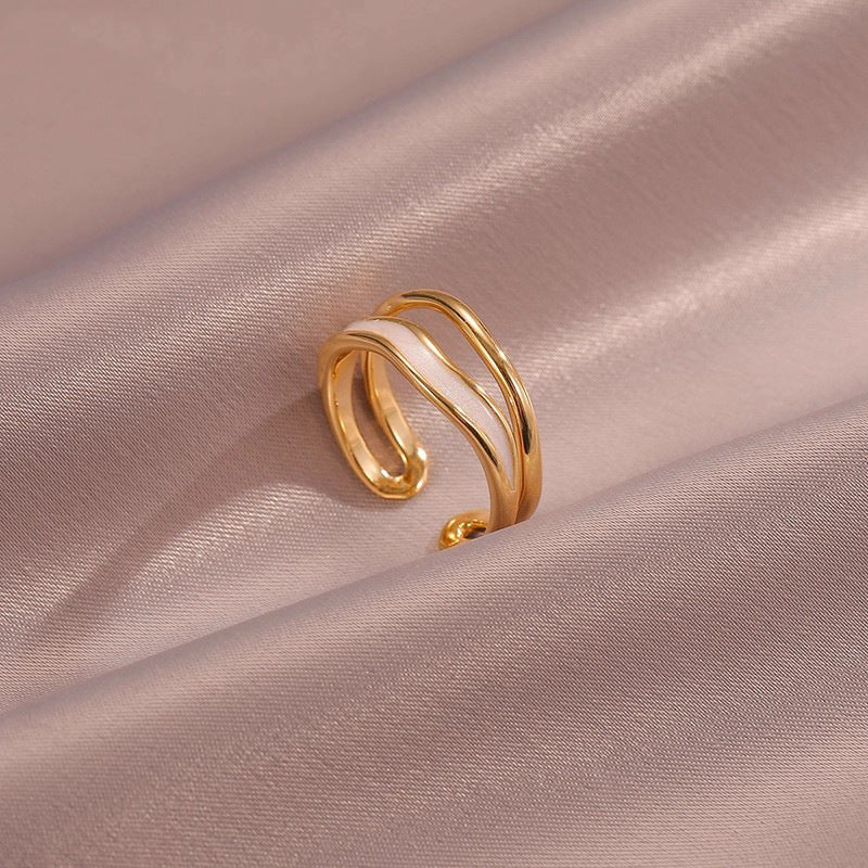 Sahira Layered Wave Ring
